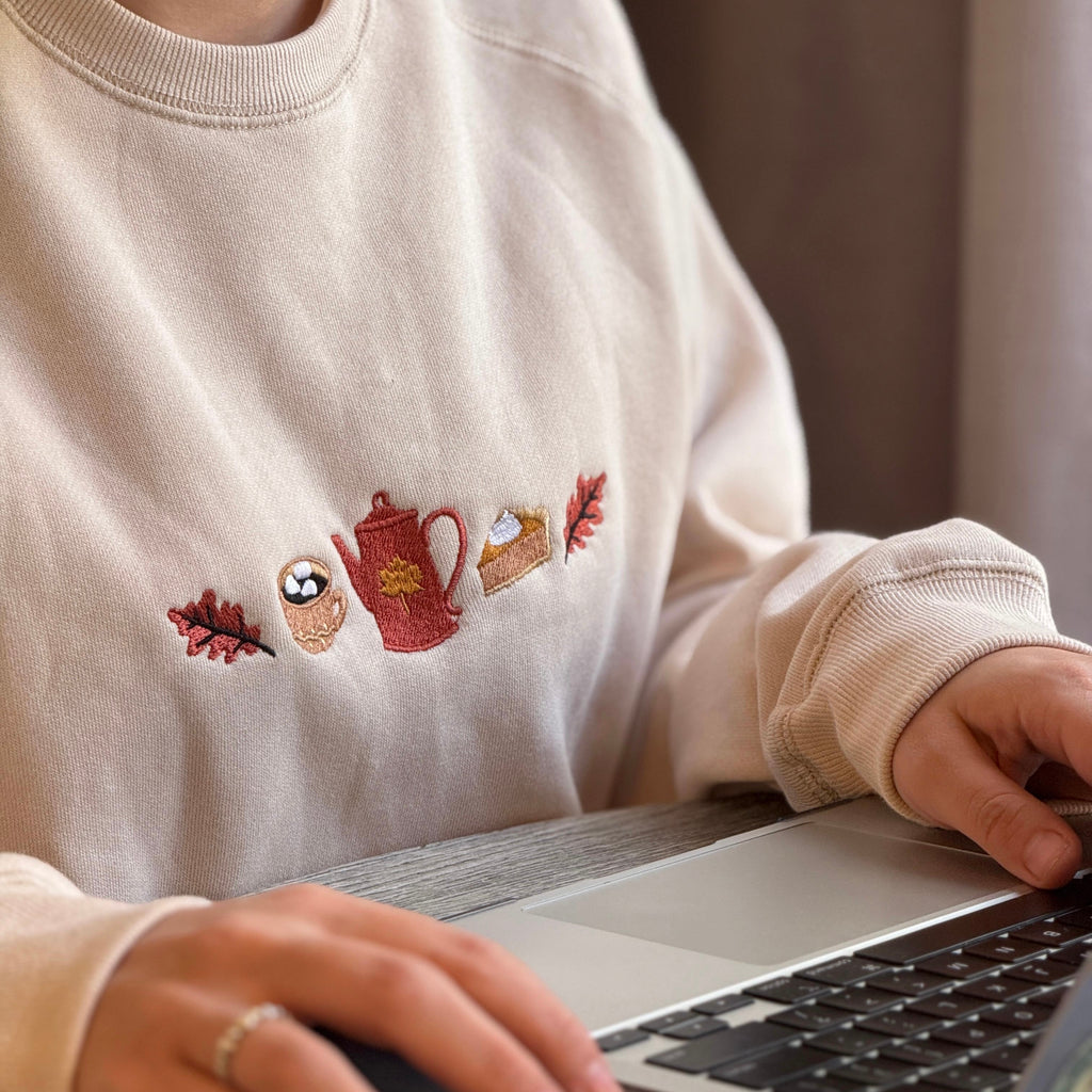 Buzo otoño bordado