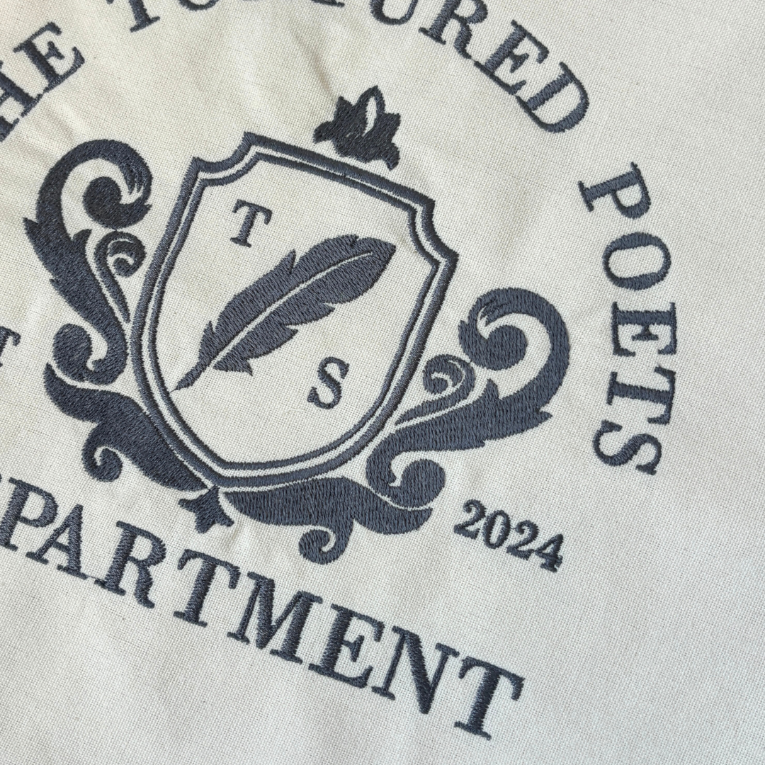 Tote bag bordada de Taylor Swift TTPD