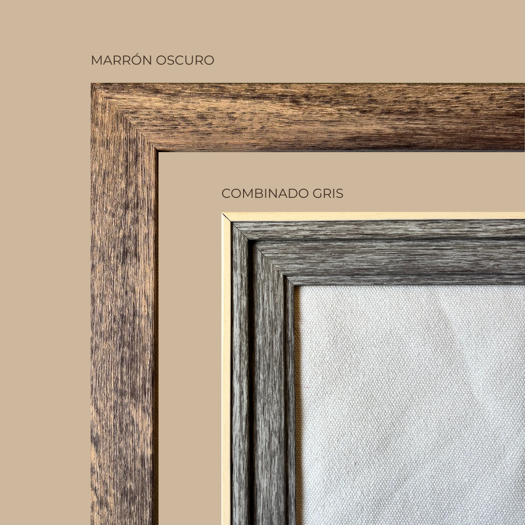 Cuadro con mascota bordada a color