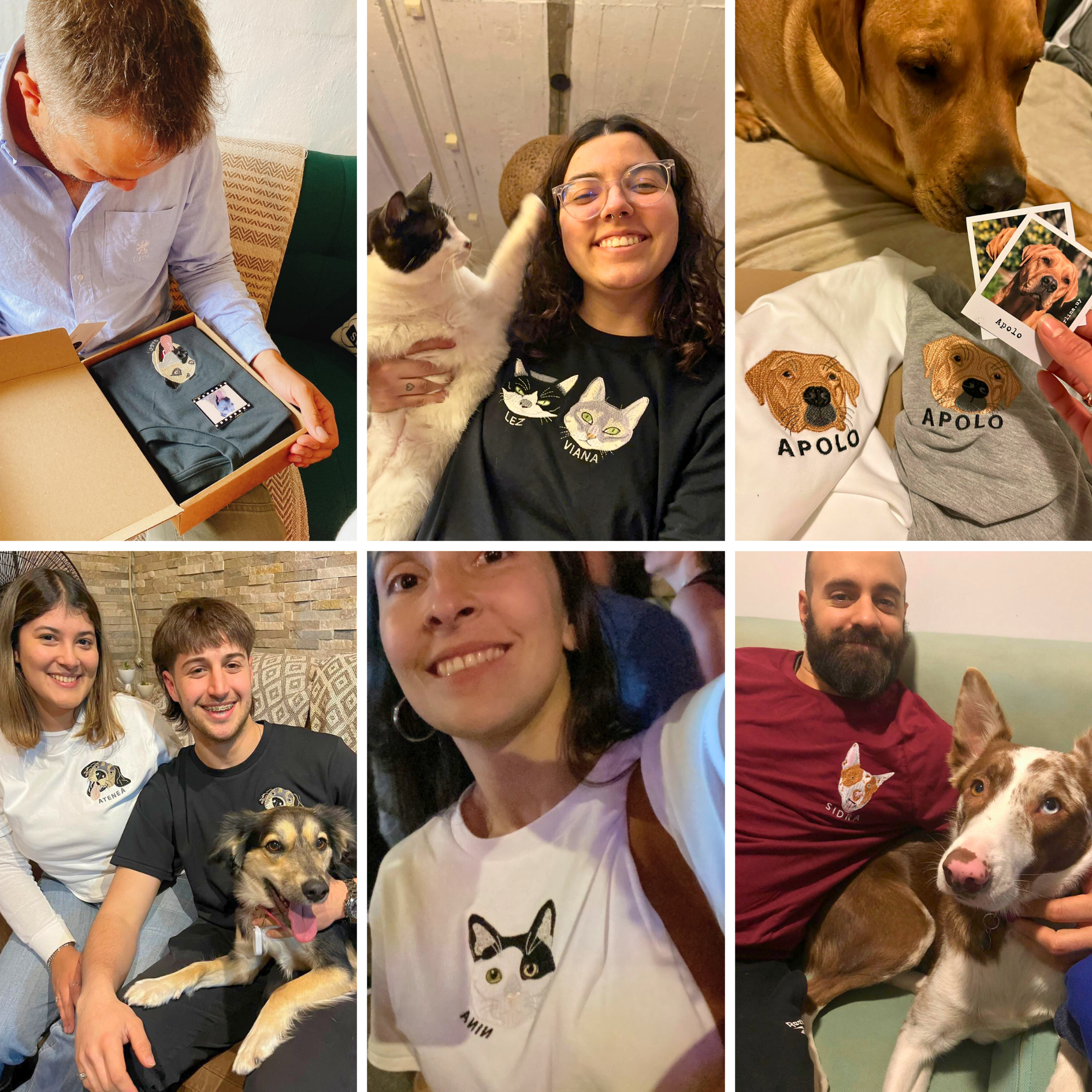 Buzo con mascota bordada a color