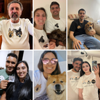 Remera con mascota bordada a color