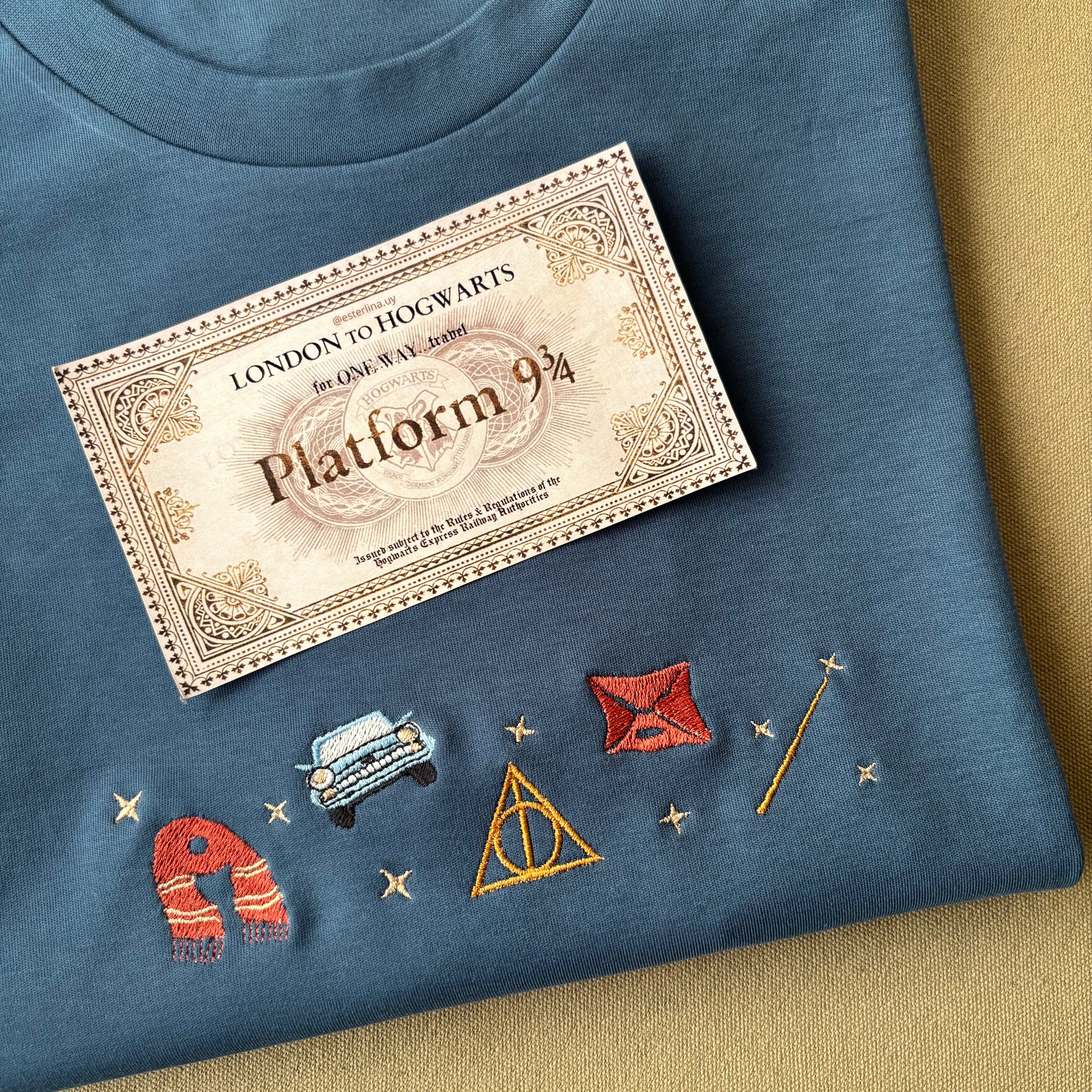 Remera de Harry Potter bordada