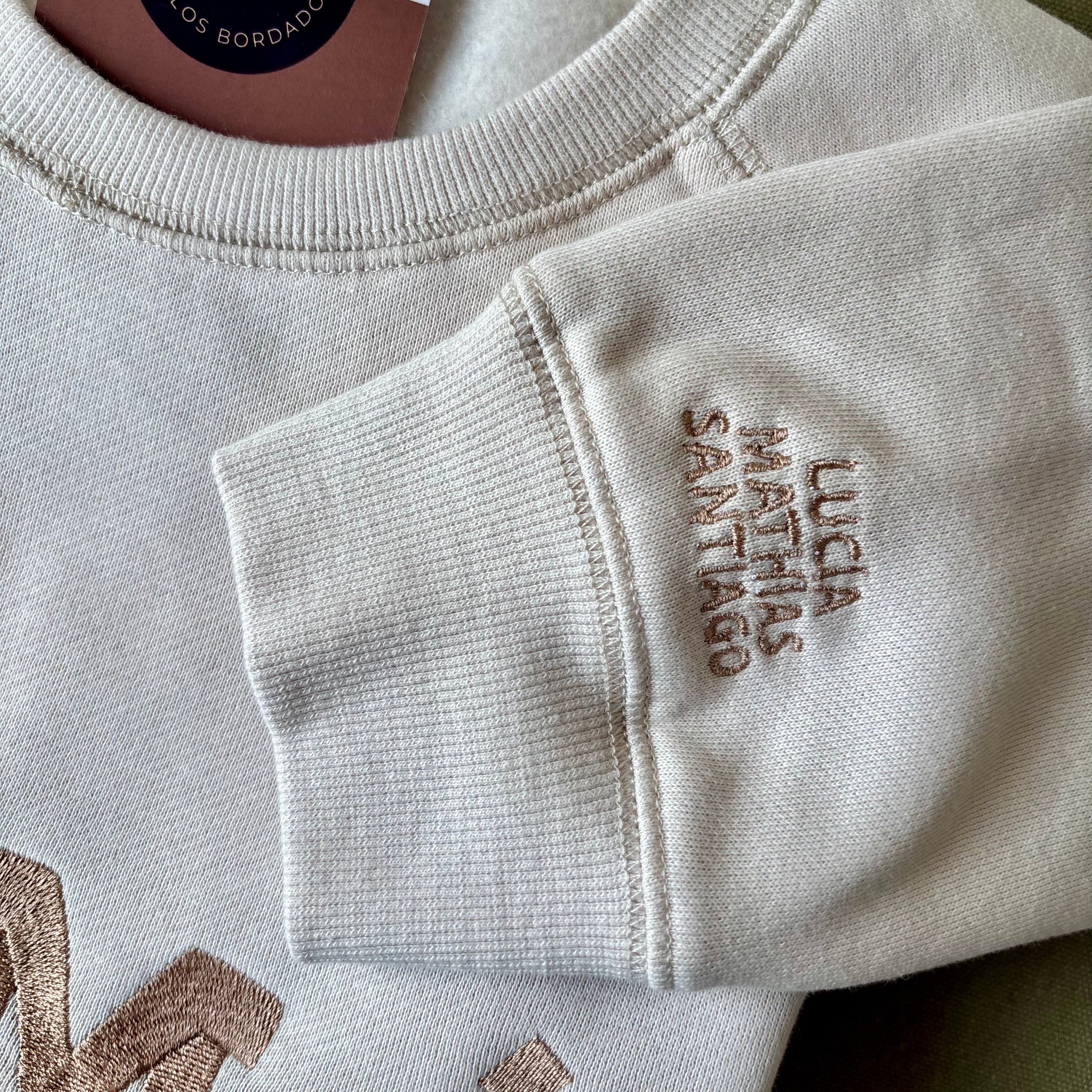 Buzo bordado "MAMÁ" personalizado