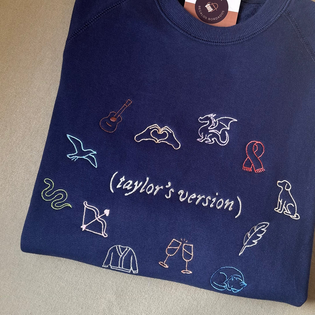 Buzo bordado de Taylor Swift eras