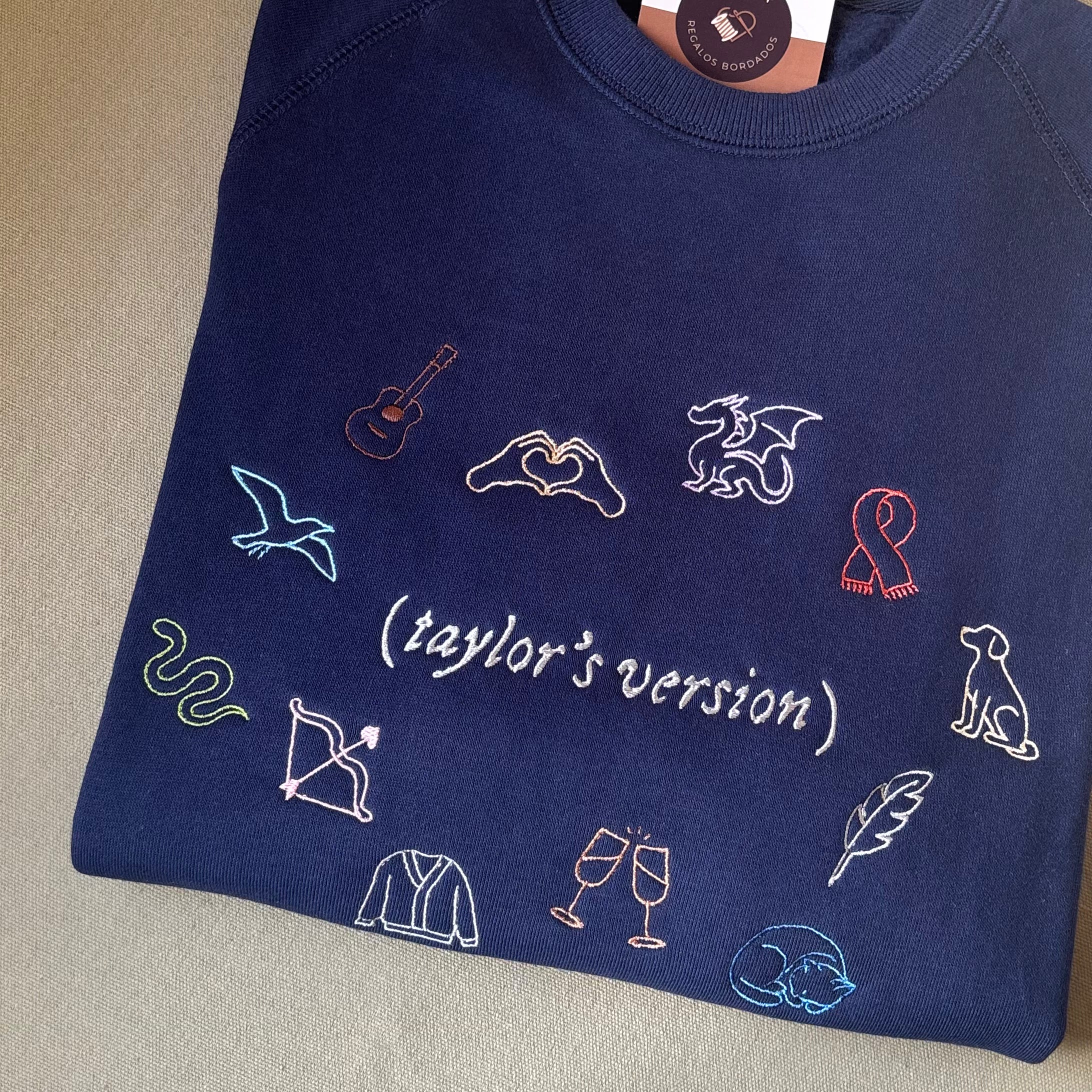 Buzo bordado de Taylor Swift eras