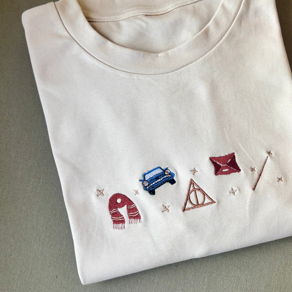 Remera de Harry Potter bordada