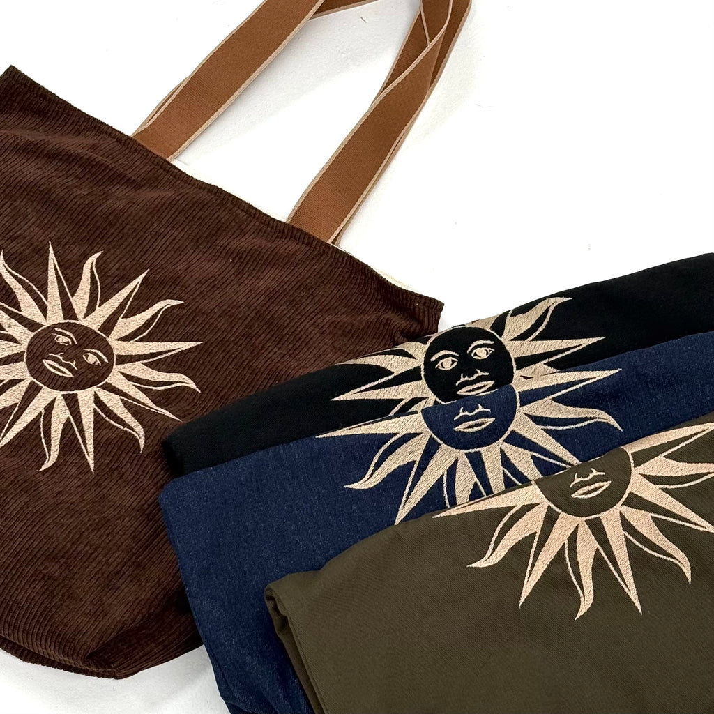 Tote bag con sol de uruguay bordado (EN STOCK)