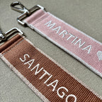 Llavero bordado con nombre