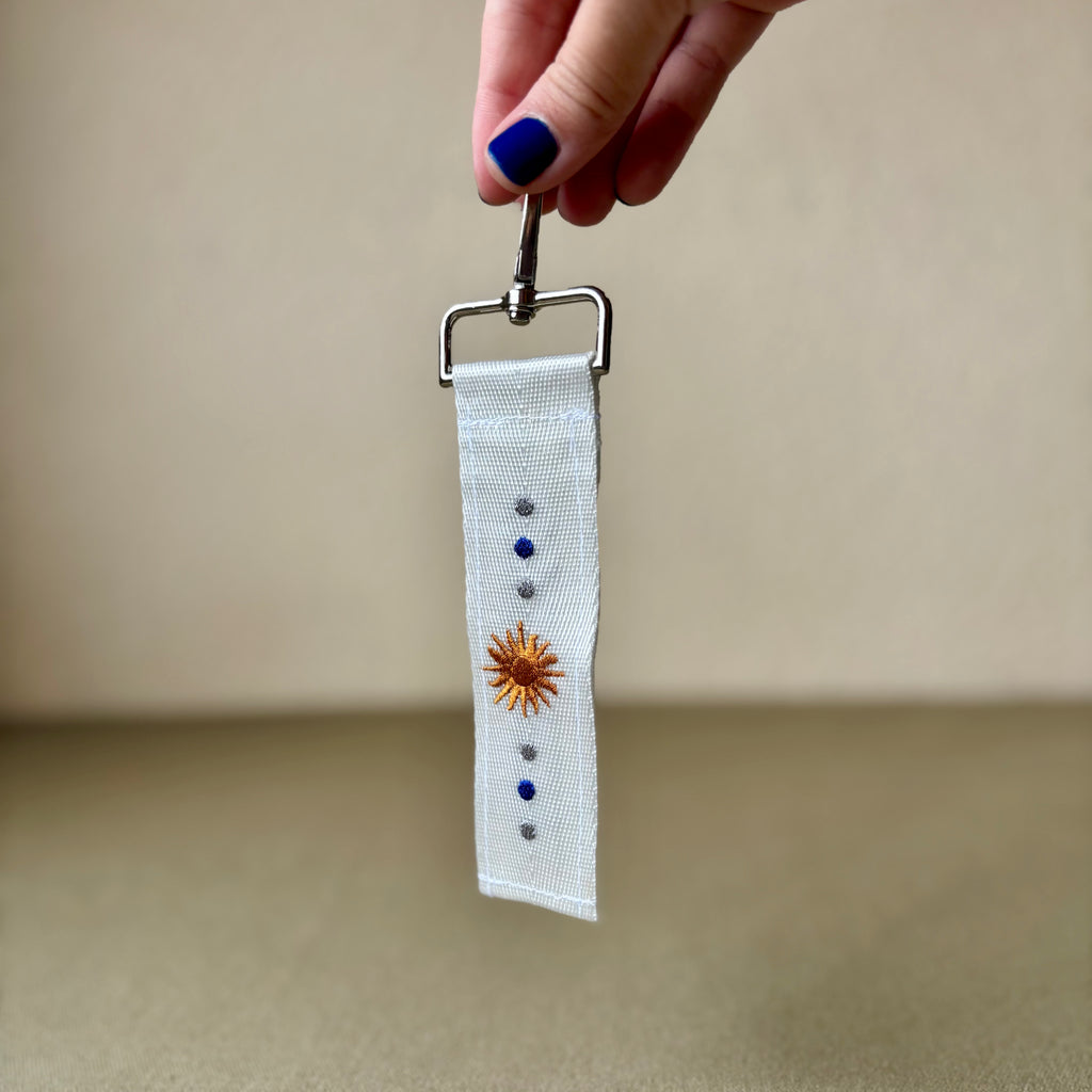 Llavero bordado de Uruguay