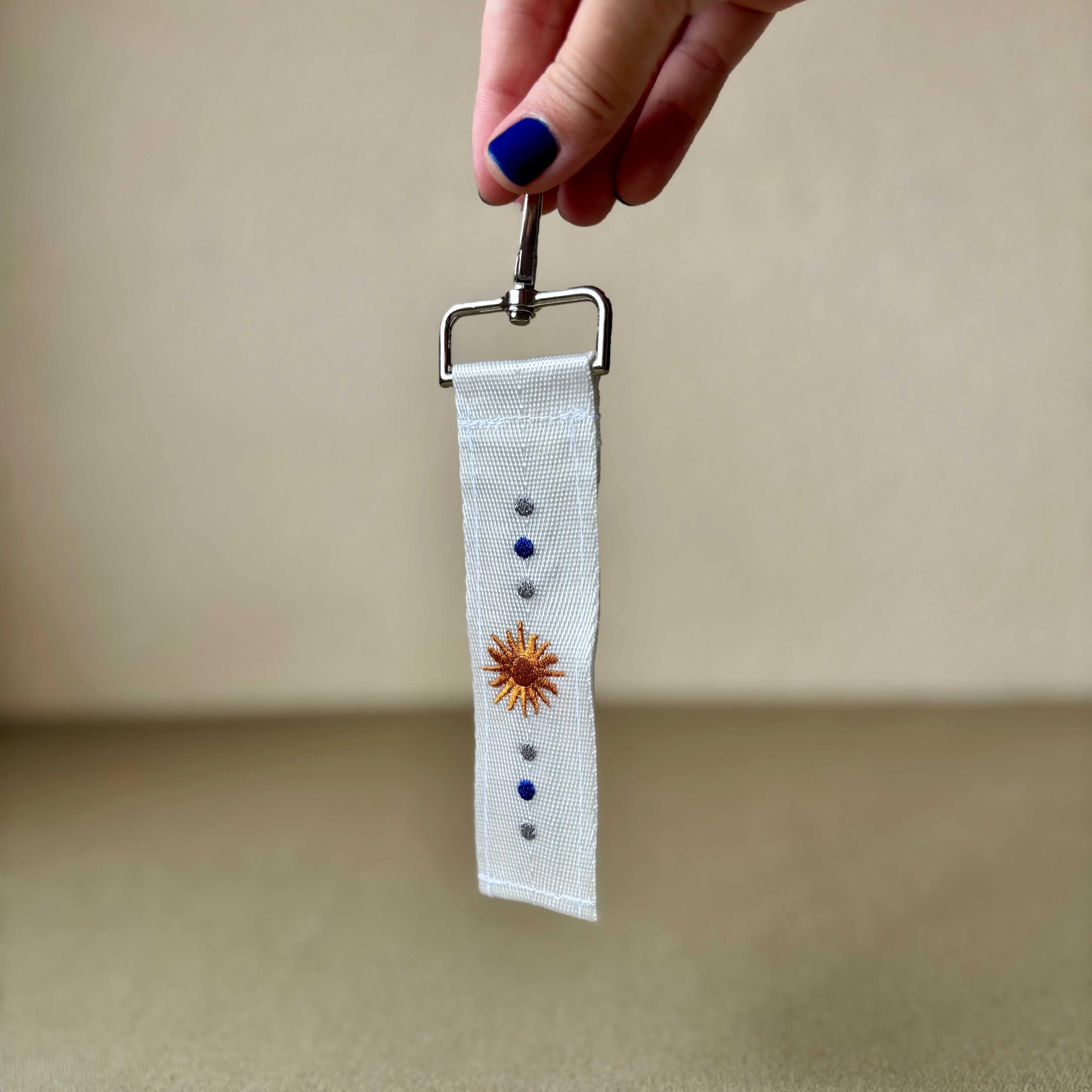 Llavero bordado de Uruguay