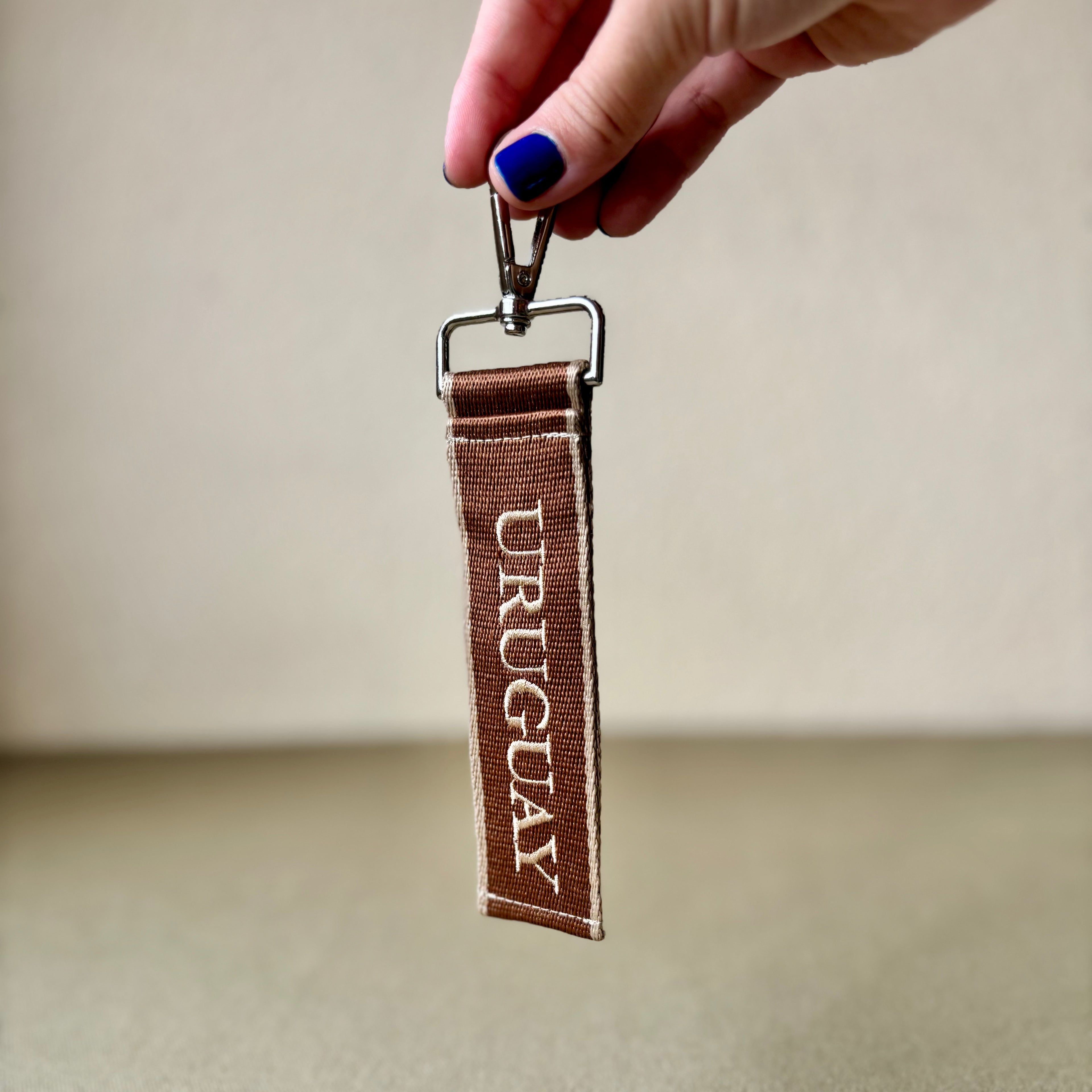 Llavero bordado de Uruguay