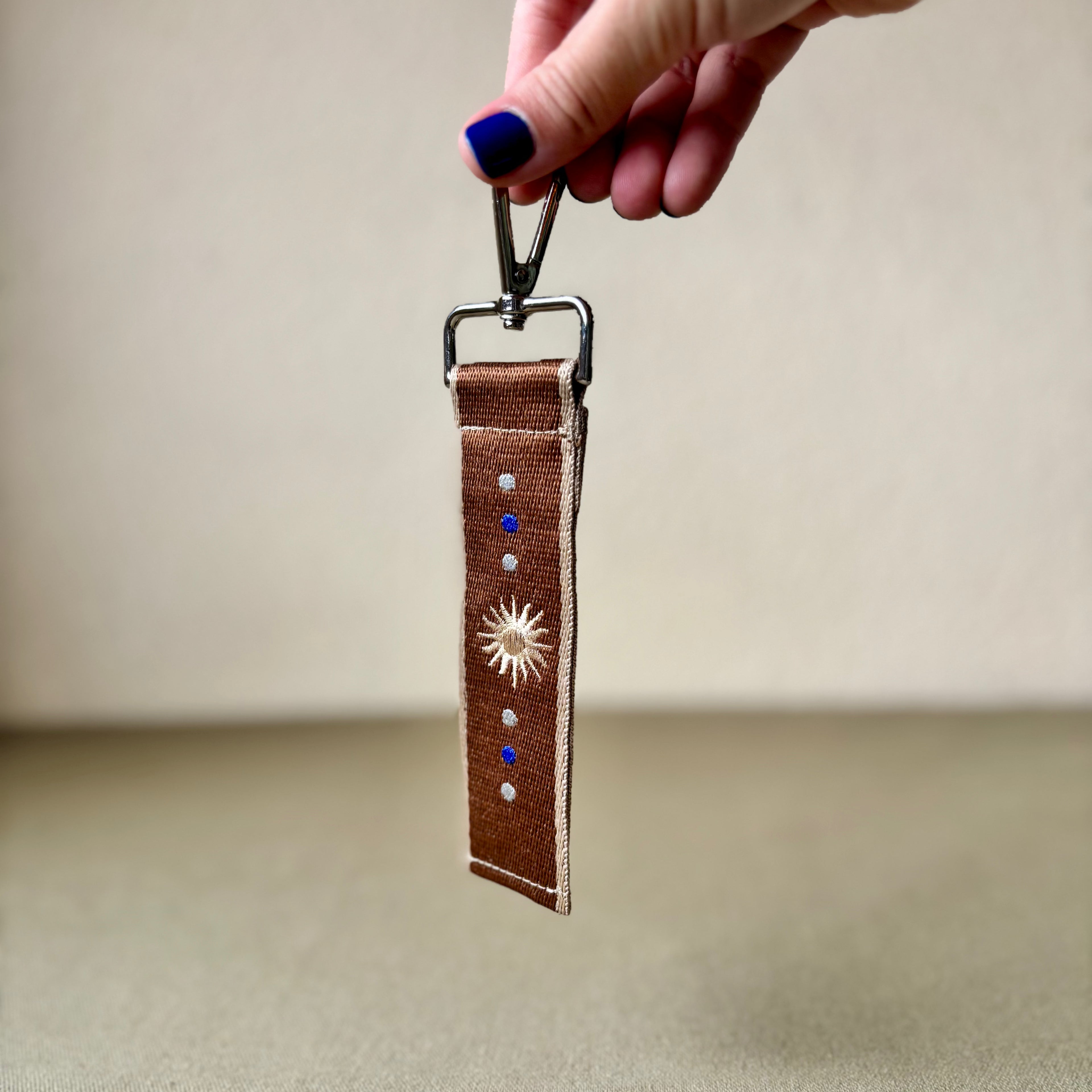 Llavero bordado de Uruguay