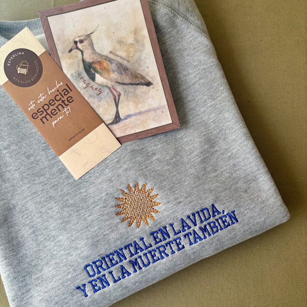 Buzo bordado "oriental en la vida"