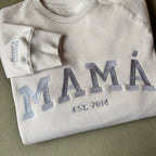 Buzo bordado "MAMÁ" personalizado