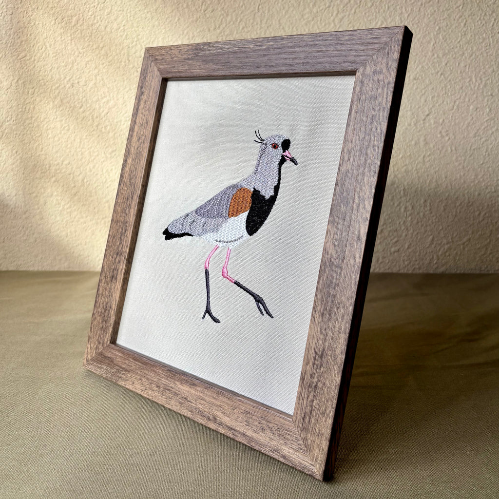 Cuadro con tero bordado