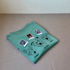 Remera con mascota bordada lineal