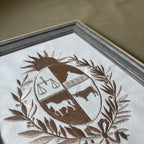 Cuadro con escudo nacional bordado (EN STOCK)