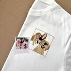 Remera con foto bordada