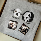 Canguro con mascota bordada a color