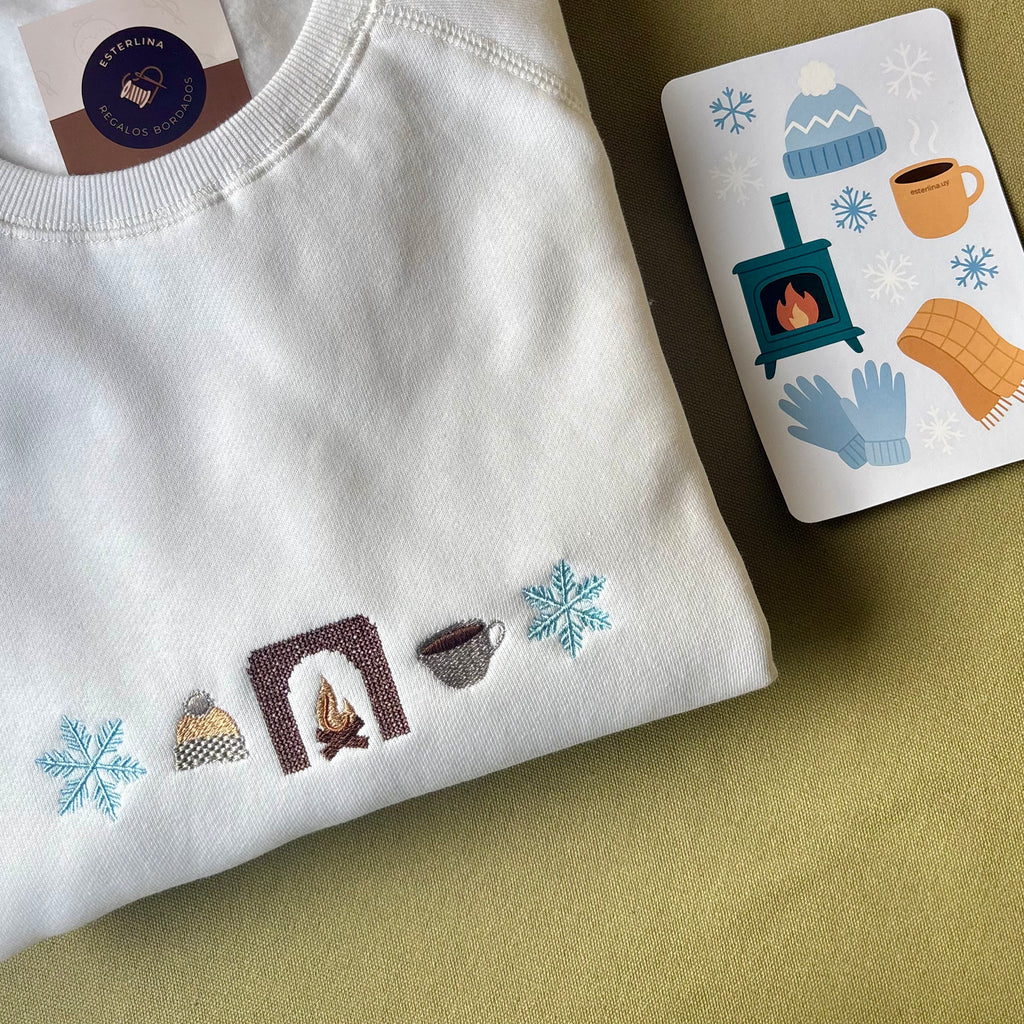 Buzo invierno bordado