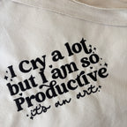 Tote bag bordada de Taylor Swift I cry a lot