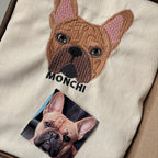 Tote bag con mascota bordada a color