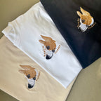 Remera con mascota bordada a color
