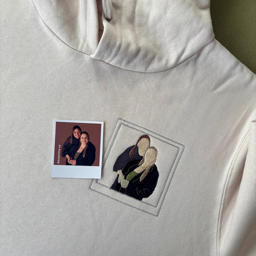 Canguro con foto bordada