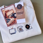 Buzo bordado con objetos antiguos