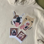 Canguro con mascota bordada a color