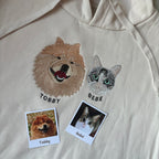 Canguro con mascota bordada a color