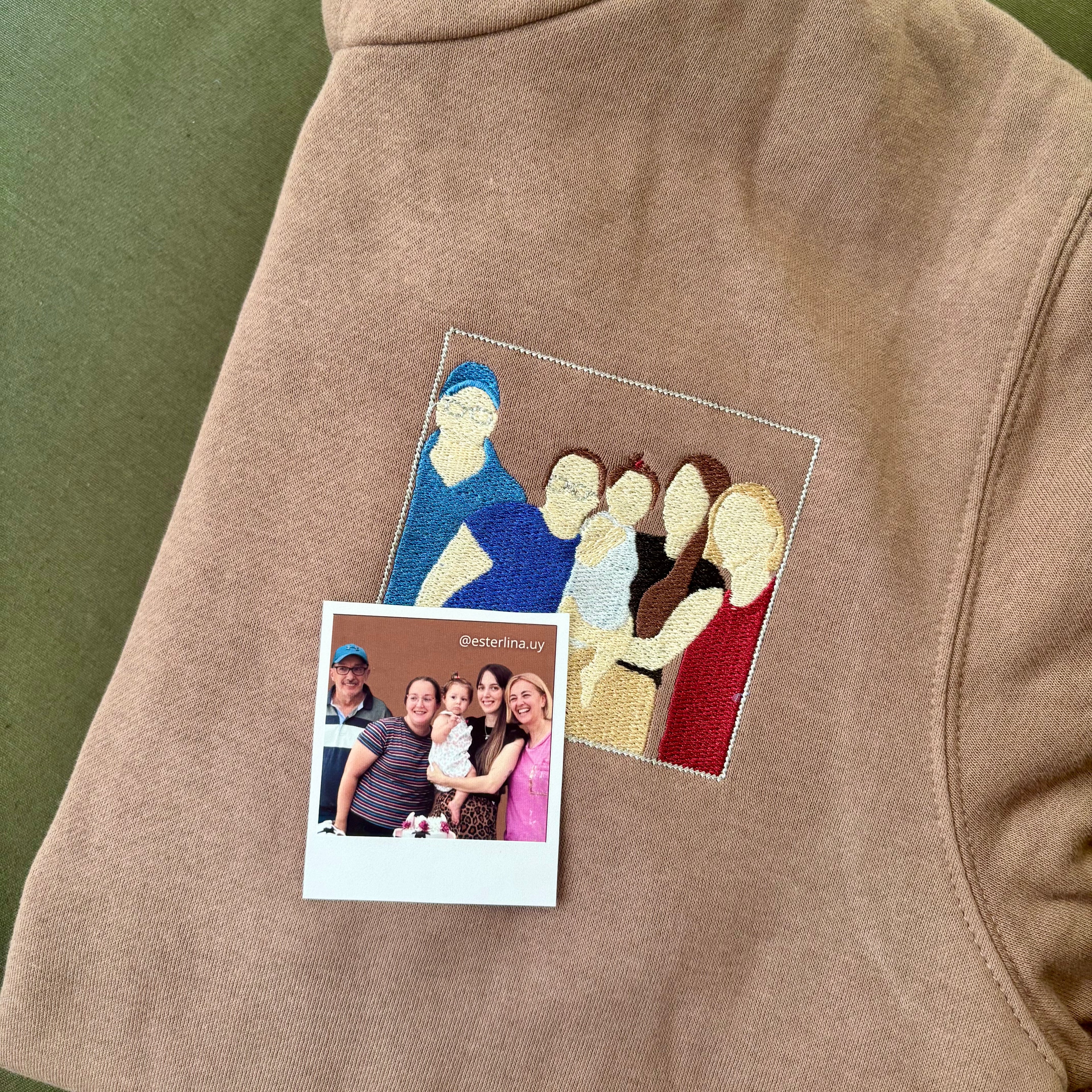 Canguro con foto bordada