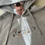 Canguro con cafeteras bordadas