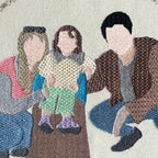 Bastidor con foto bordada