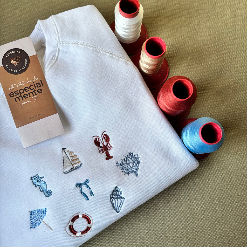 Buzo bordado náutico