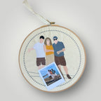 Bastidor con foto bordada