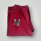 Buzo con mascota bordada a color