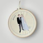 Bastidor con foto bordada