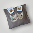 Canguro con mascota bordada a color