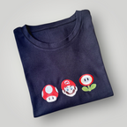 Remera bordada Mario Bros
