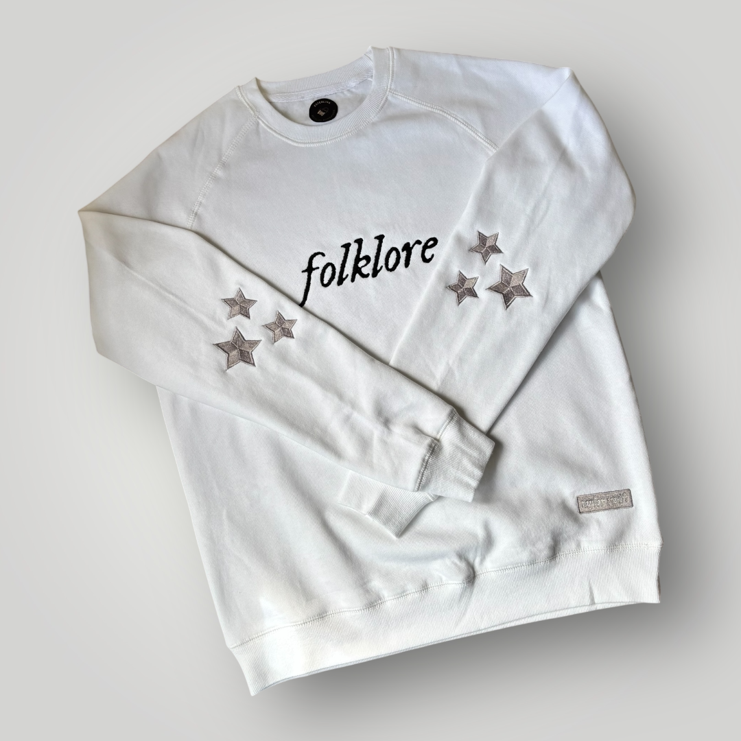 Buzo bordado Folklore era Taylor Swift