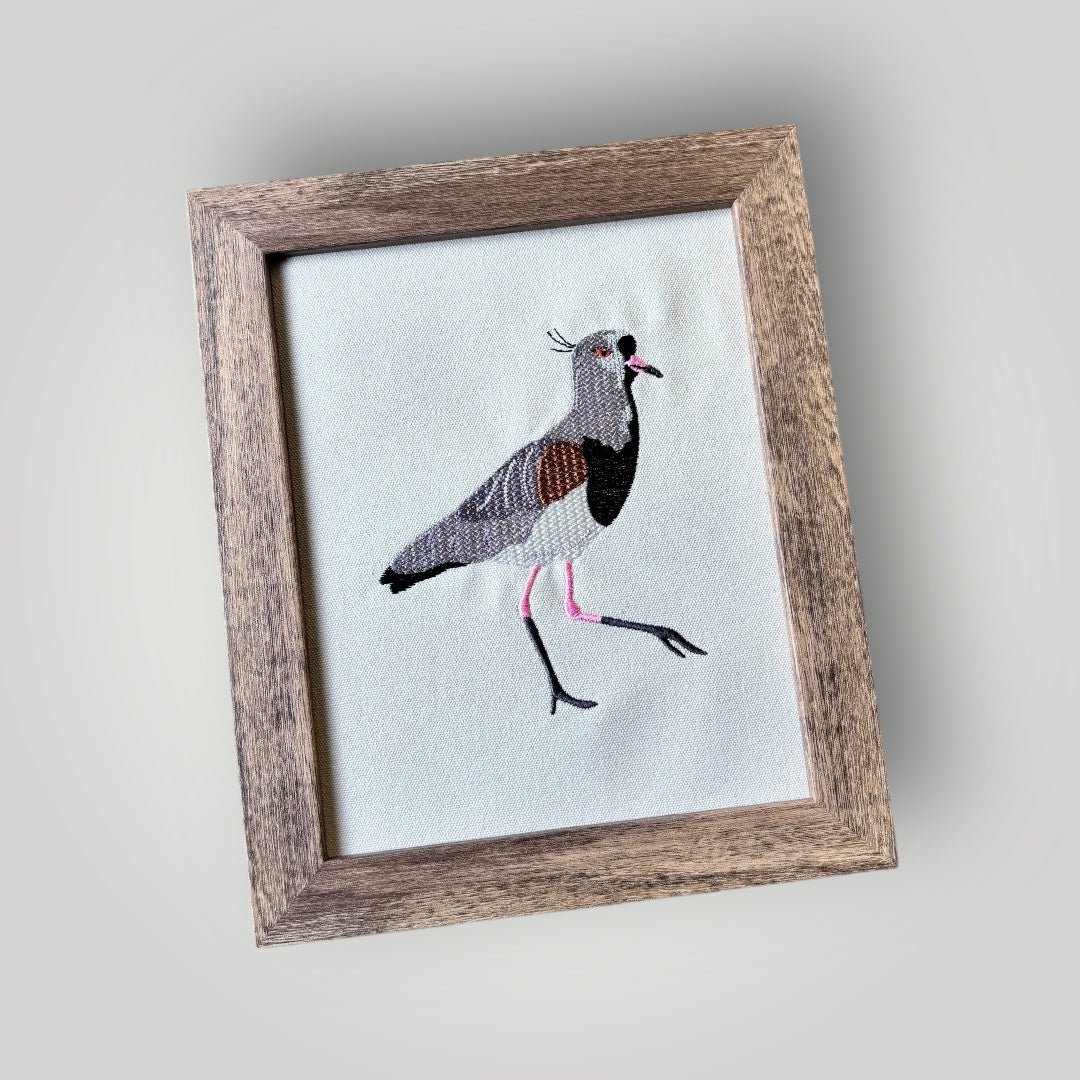 Cuadro con tero bordado