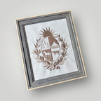 Cuadro con escudo nacional bordado (EN STOCK)