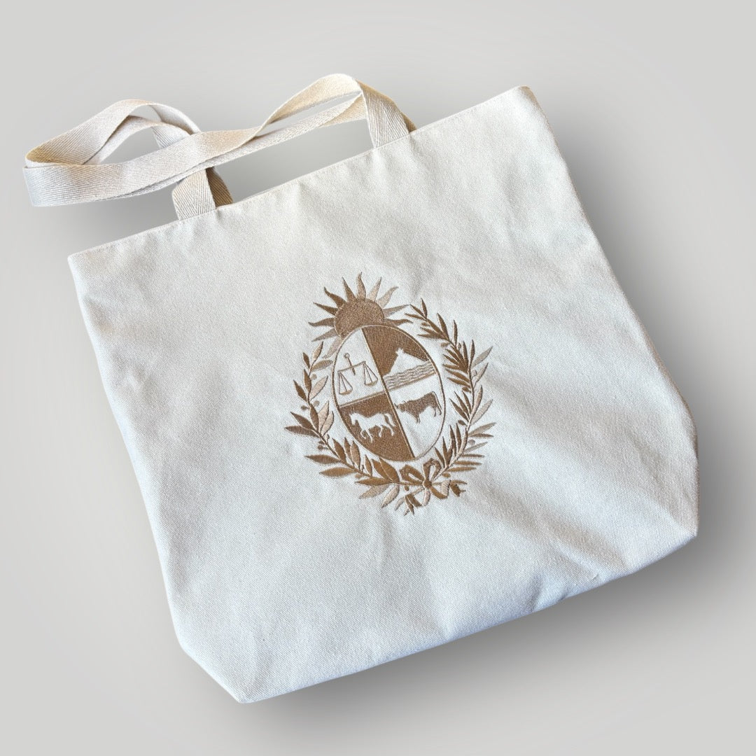Tote bag con escudo nacional bordado (EN STOCK)