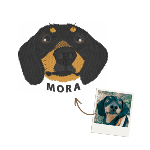 Bordado mascota en remera
