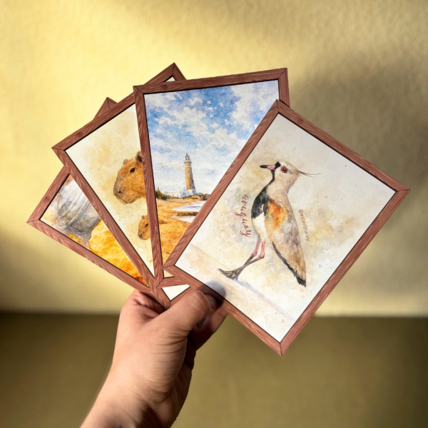 Kit de 4 postales uruguayas