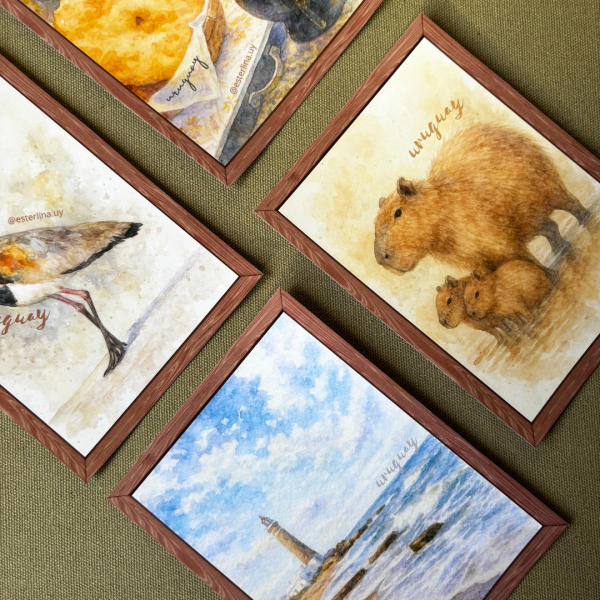 Kit de 4 postales uruguayas