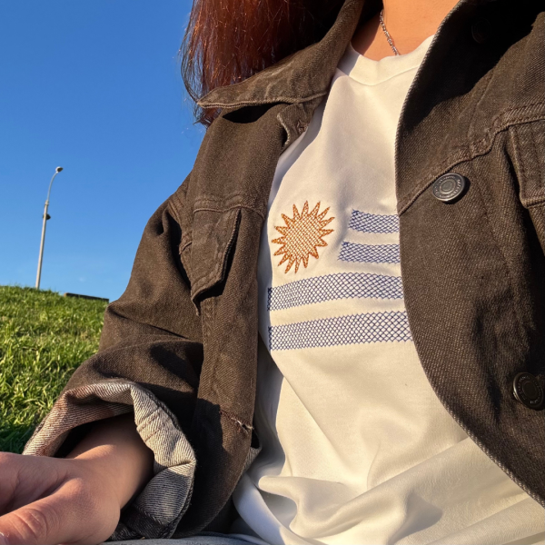 Bordado "Bandera uruguaya"
