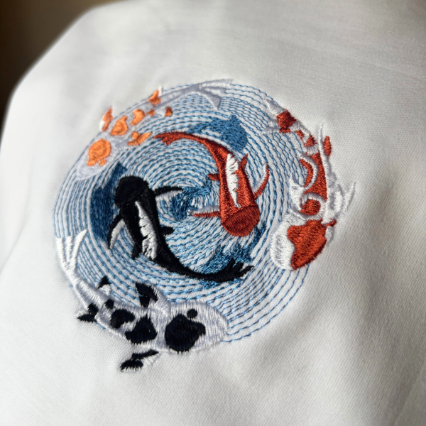 Bordado "Peces Koi"