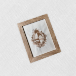 Cuadro con bordado «Escudo Nacional»